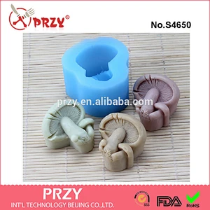 S4650 DIY mushroom mold for soap silicone mushroom soap mold food grade silicone mold wholesale