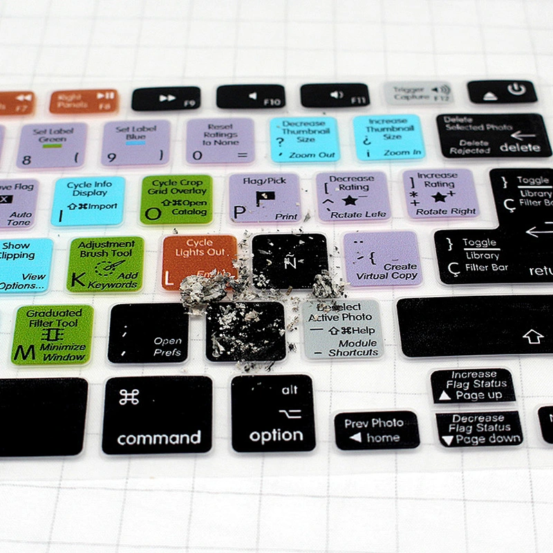 Eco-friendly Products for Ado be lightroom silicone cover Shortcuts Keyboard Protector for macbook pro 13 cover