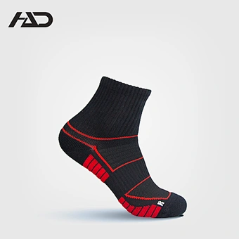 Cotton Jacquard Terry Running Walking Sport Ankle Short Terry Socks