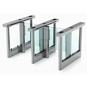 Swipe card access control swing turnstile gate with RFID reader