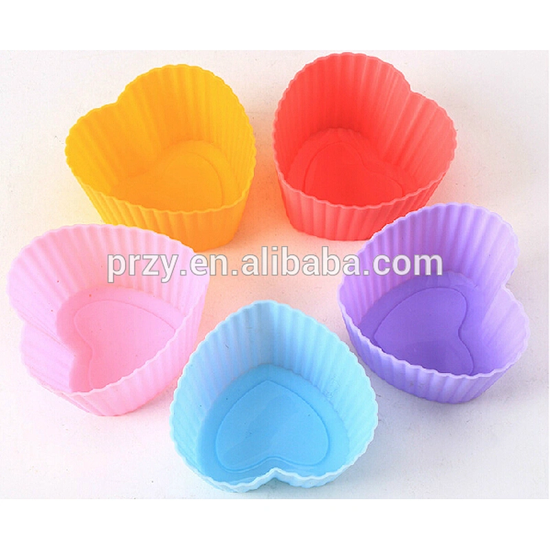 PRZY T130 cake decorating cupcake heart silicone mold