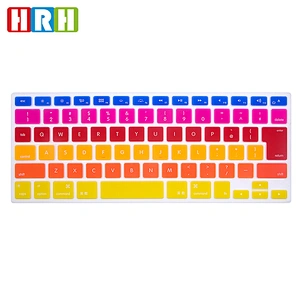 Rainbow custom silicone keyboard cover Keyboard Protective Film laptop skin For macbook Pro 13 English Keyboard Skin