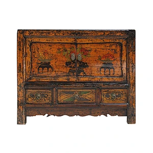 chinese antique lacquered distressed mongolian furniture