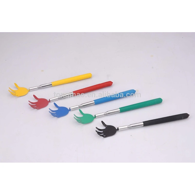 Comfortable Durable Telescopic Handle Colorful Head & Handle Hand Shape Back Scratcher