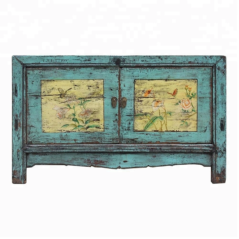 chinese old antique lacquered storage reclaimed sideboard furniture