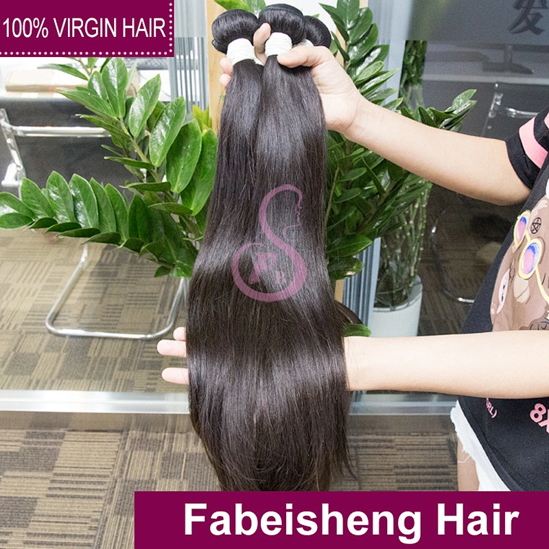 Brazilian makeup virgin straight hair weave/weaves for black women with low wholesale price