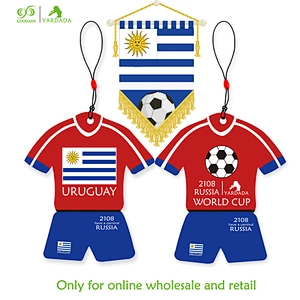Uruguay football World Cup, new design, ball clothing, car air freshener, 8 kinds of hot sale smell in stock.