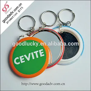 characteristic promotion gifts Tinplate mirror key chain