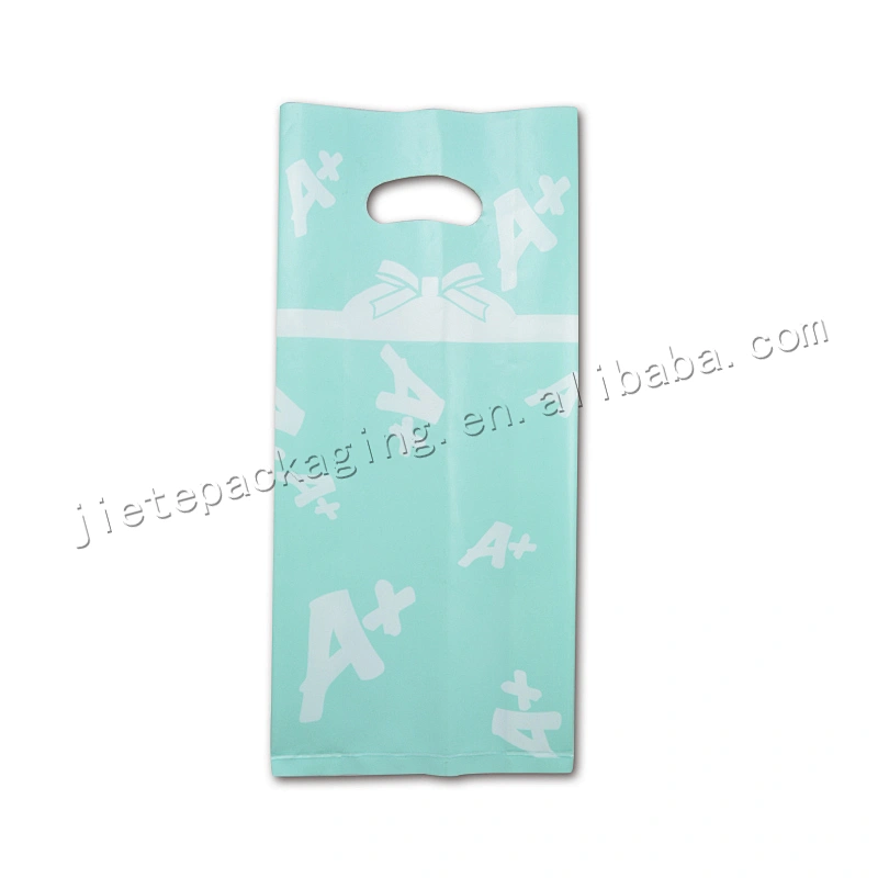 China supplier PE plastic gift packing bag with handle for Christmas