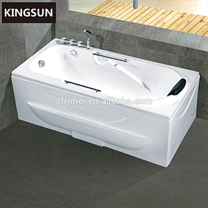 Whirlpool large square plastic portable bathtub for adults