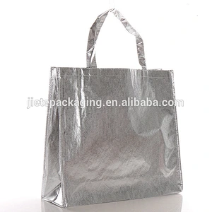 new products custom recycled non woven gold gift shopping bag with handle