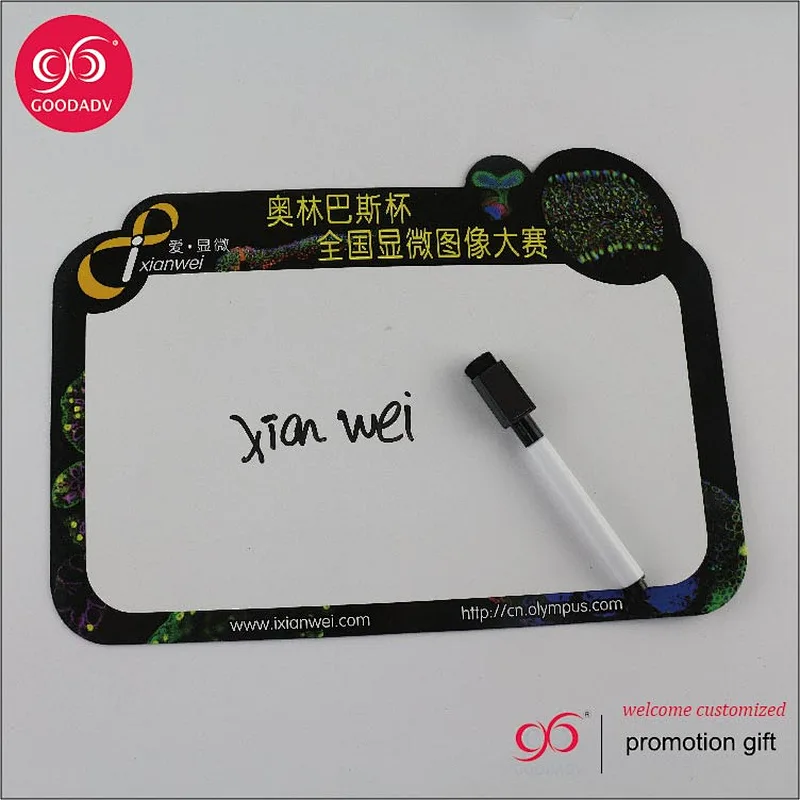 Custom flower shape magnet kids white board for kids gifts education