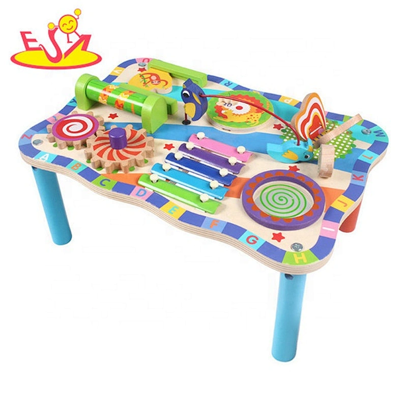 New arrival kids educational table wooden busyboard for kids W12D153