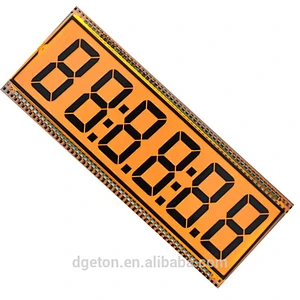 custom 6 digit segment LCD screen display OEM factory