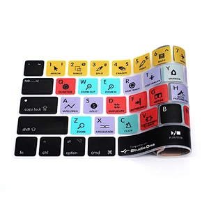 Waterproof custom silicone keyboard protector Studio One Shortcuts Keyboard cover 13inch for macbook pro covers Pro touch bar