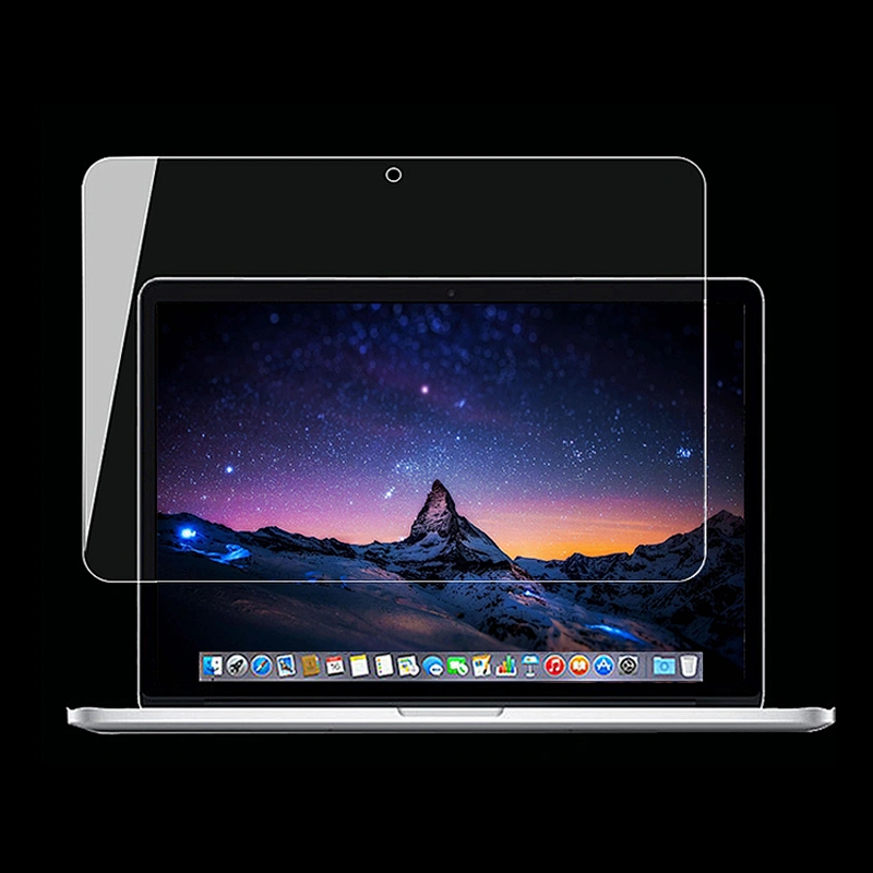 Factory price anti glare 2.5D 9h Hardness tempered glass screen protector for macbook pro retina laptop screen film