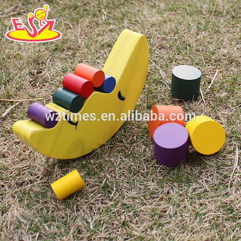 2018 wholesale cheap wooden balance toys for toddlers, educational wooden balance toys for toddlers W11F064
