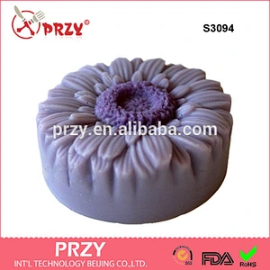 S3094 Hot sale promotional unique design Daisy Flower Silicone Soap Mold