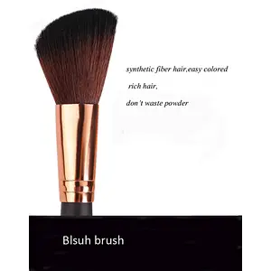 Professional cosmetic tools custom logo makeup brush single angled contour blush brush