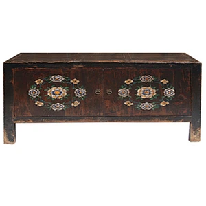 chinese antique shabby chic solid wood painting cabinet