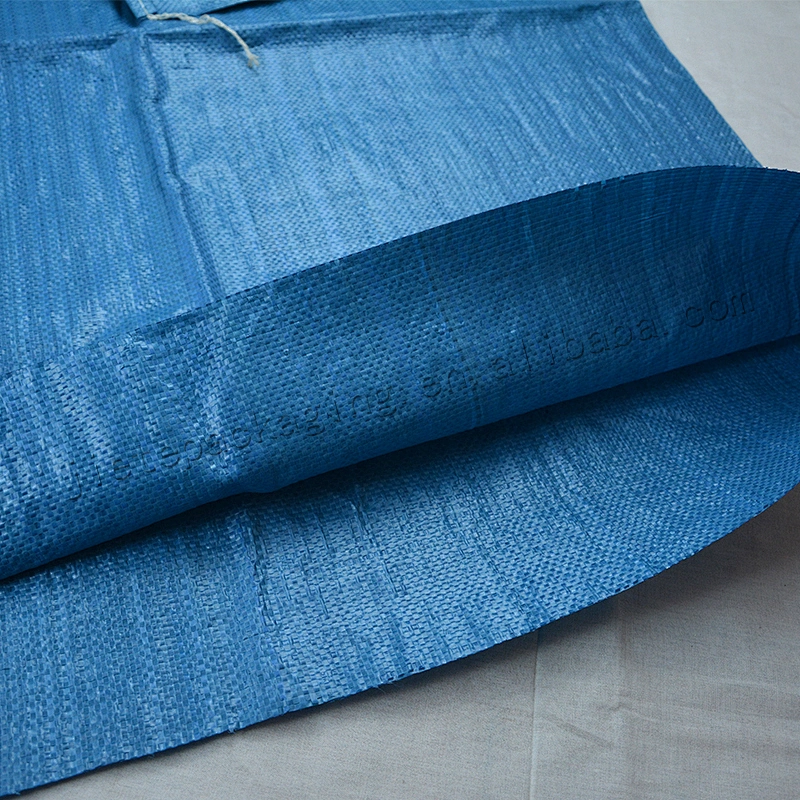 Blue pp woven packing bag 25kg for maize,rice,flour,feed,fertilizer,sand,cement