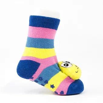 Autumn Winter wholesale kids manufacturers Newborn non slip floor lovely cartoon cat bear coral velvet Baby shoe Socks