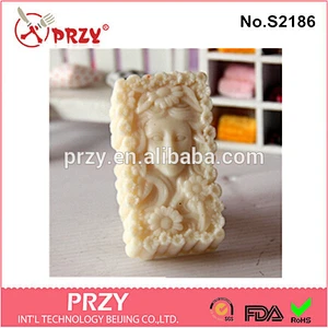 DIY handmade lady face silicone molds for soap making