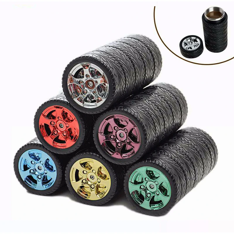 factory direct creative tyre cup leakproof car cups stainless steel vacuum cups creative gifts for friend