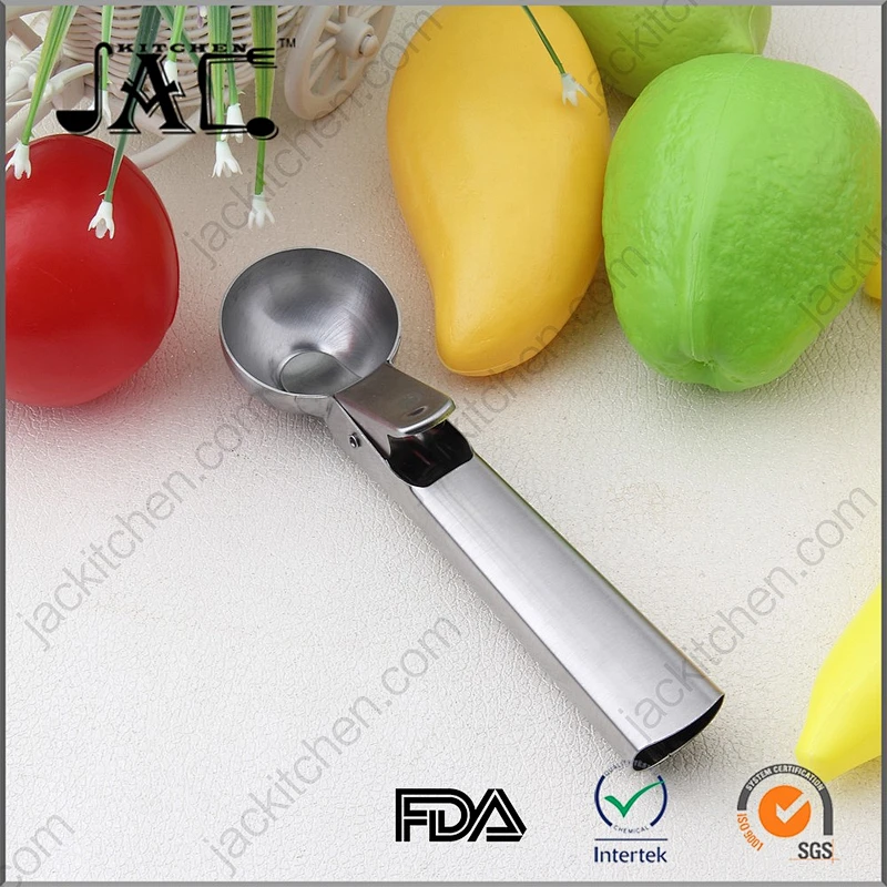 Stainless Steel Ice Cream Scoop with Trigger for Baking