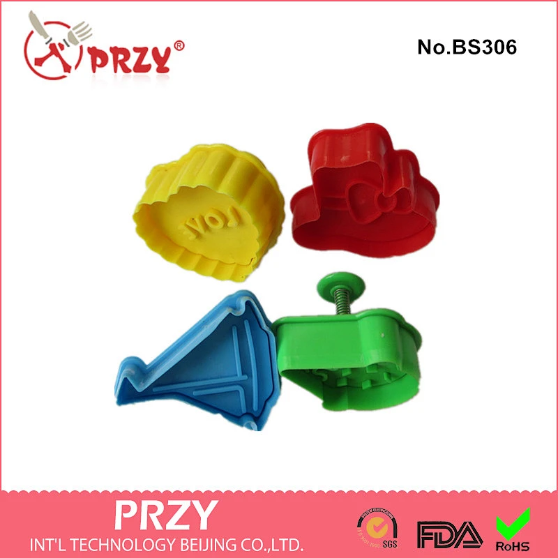 3 d biscuits die/Plastic cookie cutter/Cute cartoon shape cookie cutter