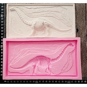 fondant dinosaur fossil shape silicone mold for cake decoration
