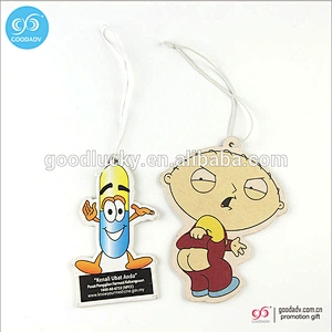 OEM Custom printed Novelty air car Freshener