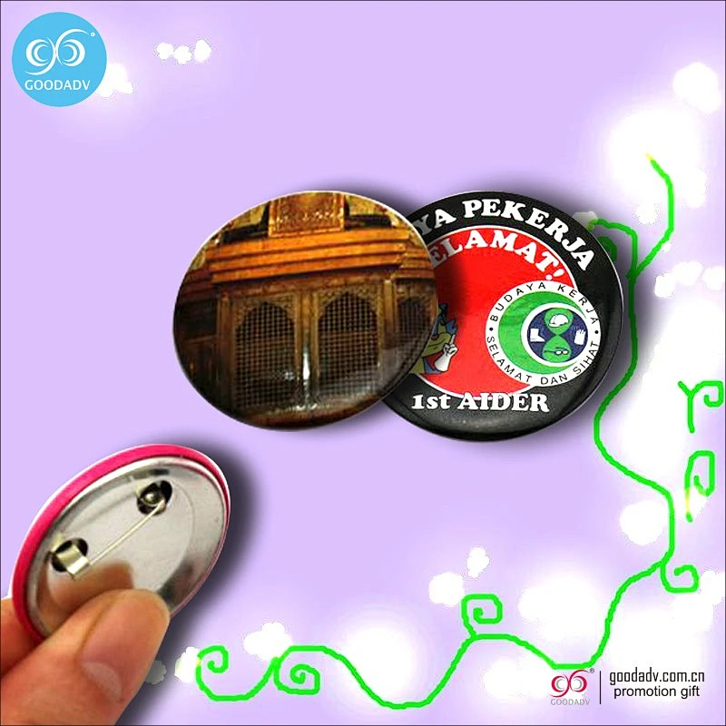 Custom Badge Manufacturer cheap tin metal pin button badge