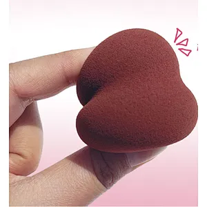 China wholesale price high quality colourful cosmetic powder puff latex makeup sponge
