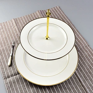 High-quality three-layer plate for cake birthday snack tray for decorate