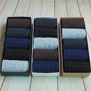 100% cotton warm business man sock-5 pack