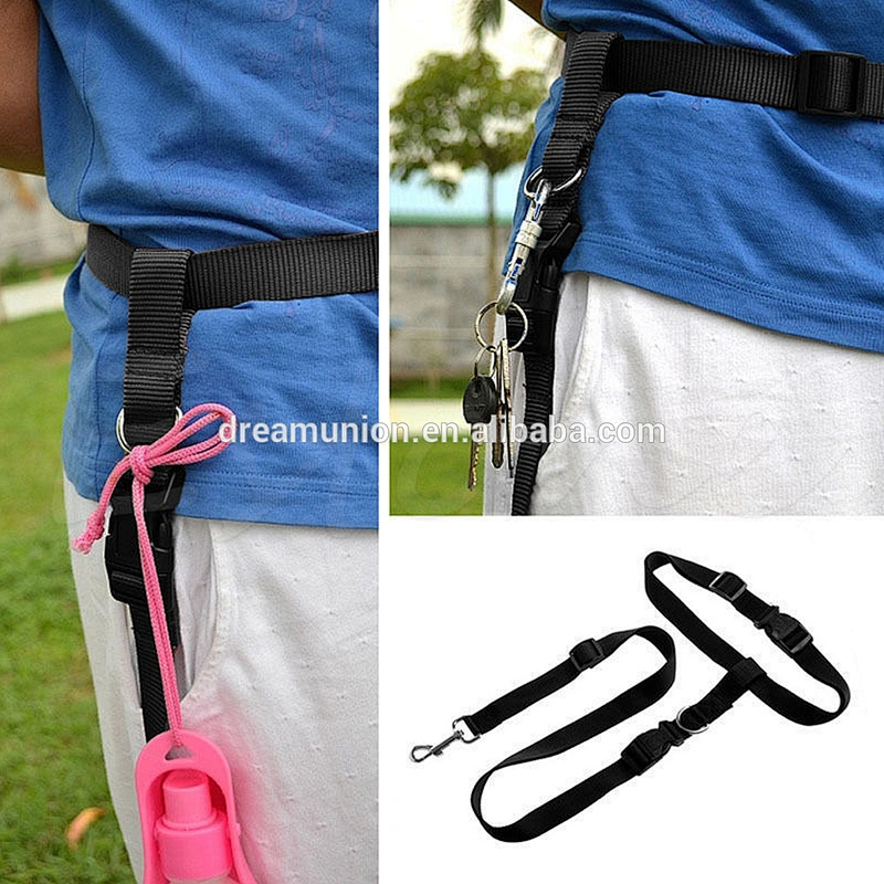 Adjustable Hands Free Leash Dog Pet Lead Waist Belt For Jogging Walking Running