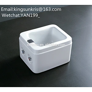 Acrylic freestanding feet washing tub portable foot spa massage bathtub