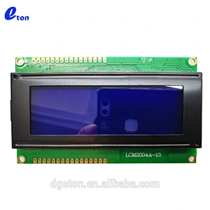 CHARACTER 20X4 LCD DISPLAY TRANSMISSIVE BLUE BACKGROUND