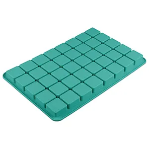 40cavities square molds for soap making mould chocolate ice silica mold cake baking Mold