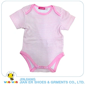 Cotton stripe romper bodysuit new born baby clothing gift
