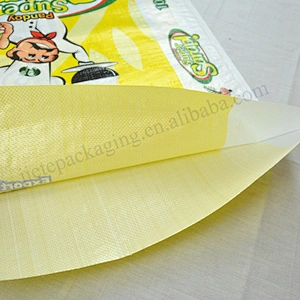 Bopp laminated pp woven rice packing bag sack 50kg agriculture use for export