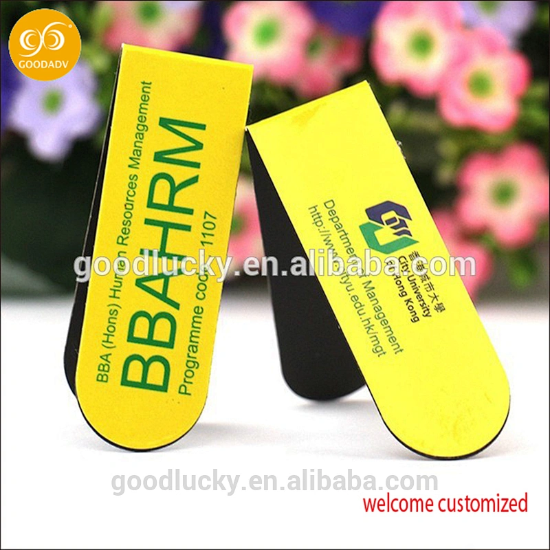 Custom logo magnetic bookmark for promotion gifts