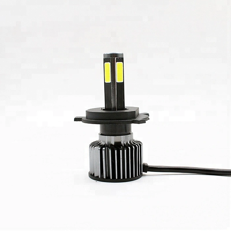 Lightech LED Headlight 4 Sides Mini 4800Lumen HB2 H4 H13 9004 9007 9008 Bulb