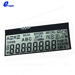 Customized Russian electricity meter LCD indicator segment LCD display