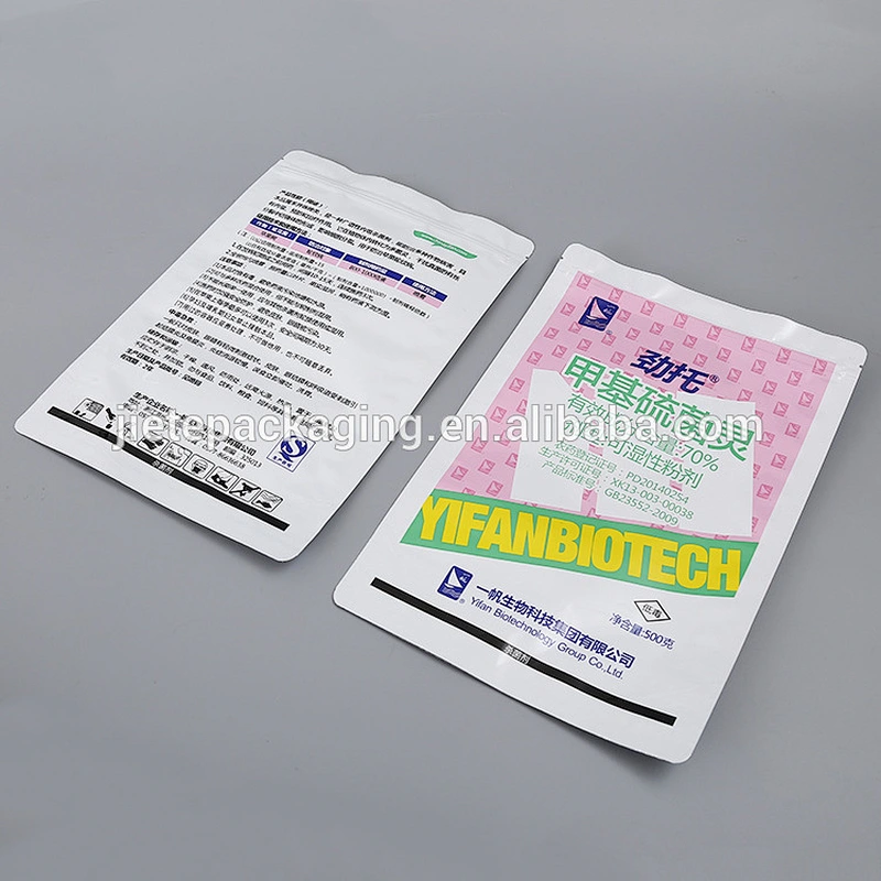 Custom order printed recloseable pe ziplock bag for packing tea, medicine