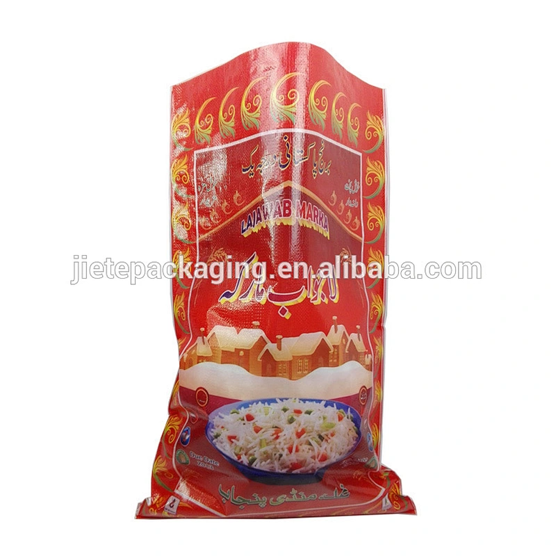 Video, 100% virgin plastic pp woven rice packaging bags design