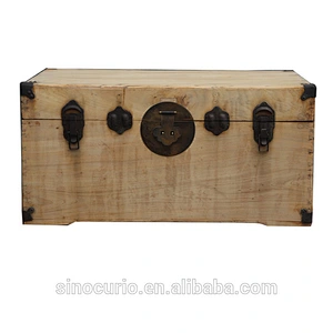 Antique Asian style retro storage cabinet solid wood natural storage trunks