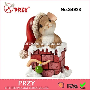 S4928 Mice Santa Claus 3d silicone soap mold Christmas soap molds silicone mold