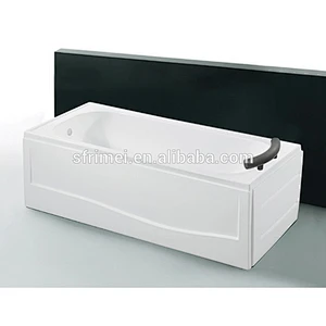 Rectangular Non-Whirlpool Small Standing Acrylic Adult Bath Tub With Apron